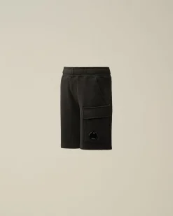 Flash Sale C.P. Company U16 Diagonal Fleece Cargo Shorts Sort