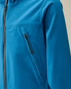 Cheap C.P. Company U16 Diagonal Fleece Cargo Shorts Total Eclipse-Blue