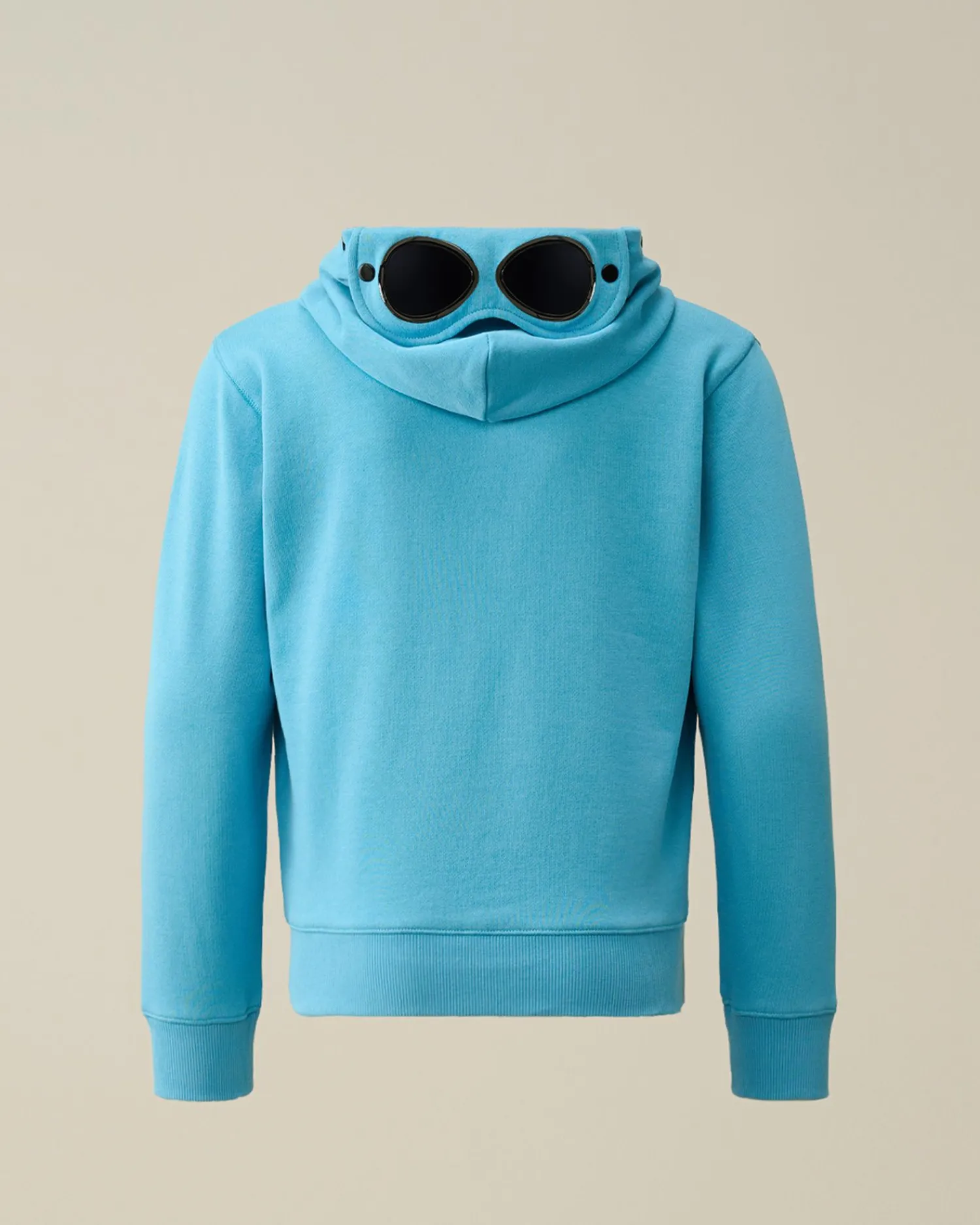 New C.P. Company U16 Let Fleece Grafisk Haettetroje Guld Flamme-Orange