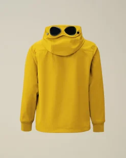 Outlet C.P. Company U16 Let Fleece Haettetroje Med Blandet Lynlas Total Eclipse-Blue