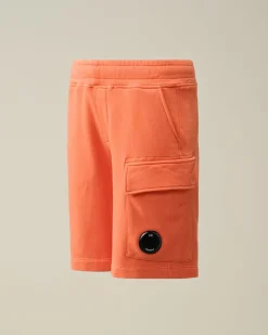 Best Sale C.P. Company U16 Let Fleece Logo Joggingbukser Gaze Hvid