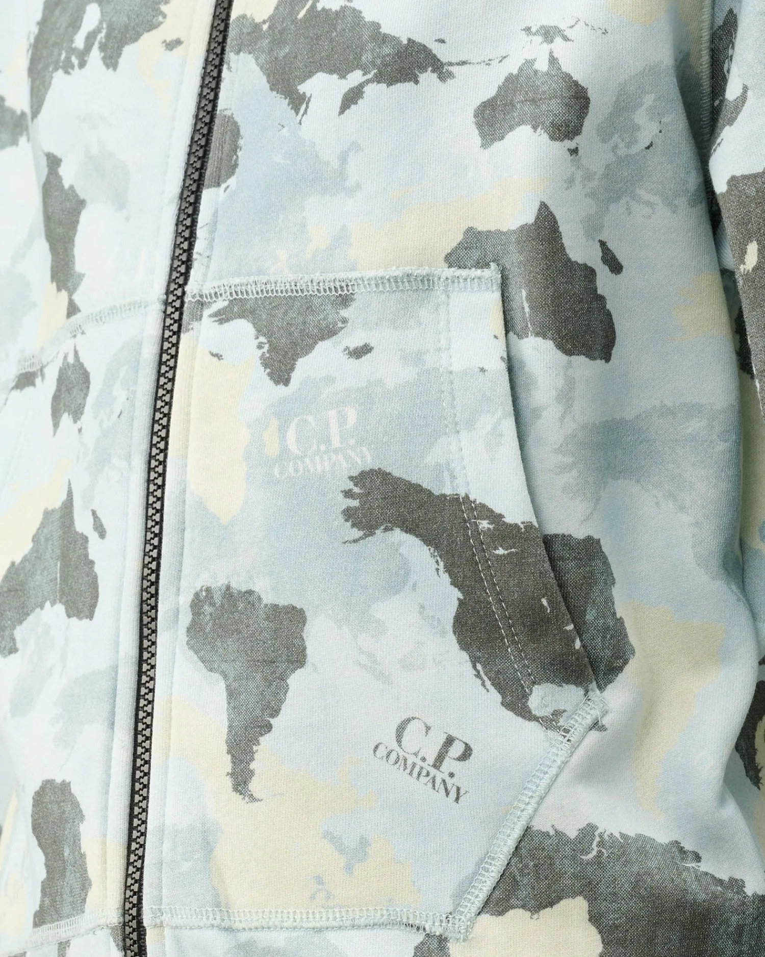 Online C.P. Company U16 Ripstop Badeshorts Med Tryk Var.03-Flerfarvet