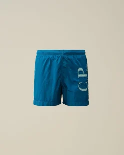Cheap C.P. Company U16 Stretch Gabardine Bukser Blaek Bla