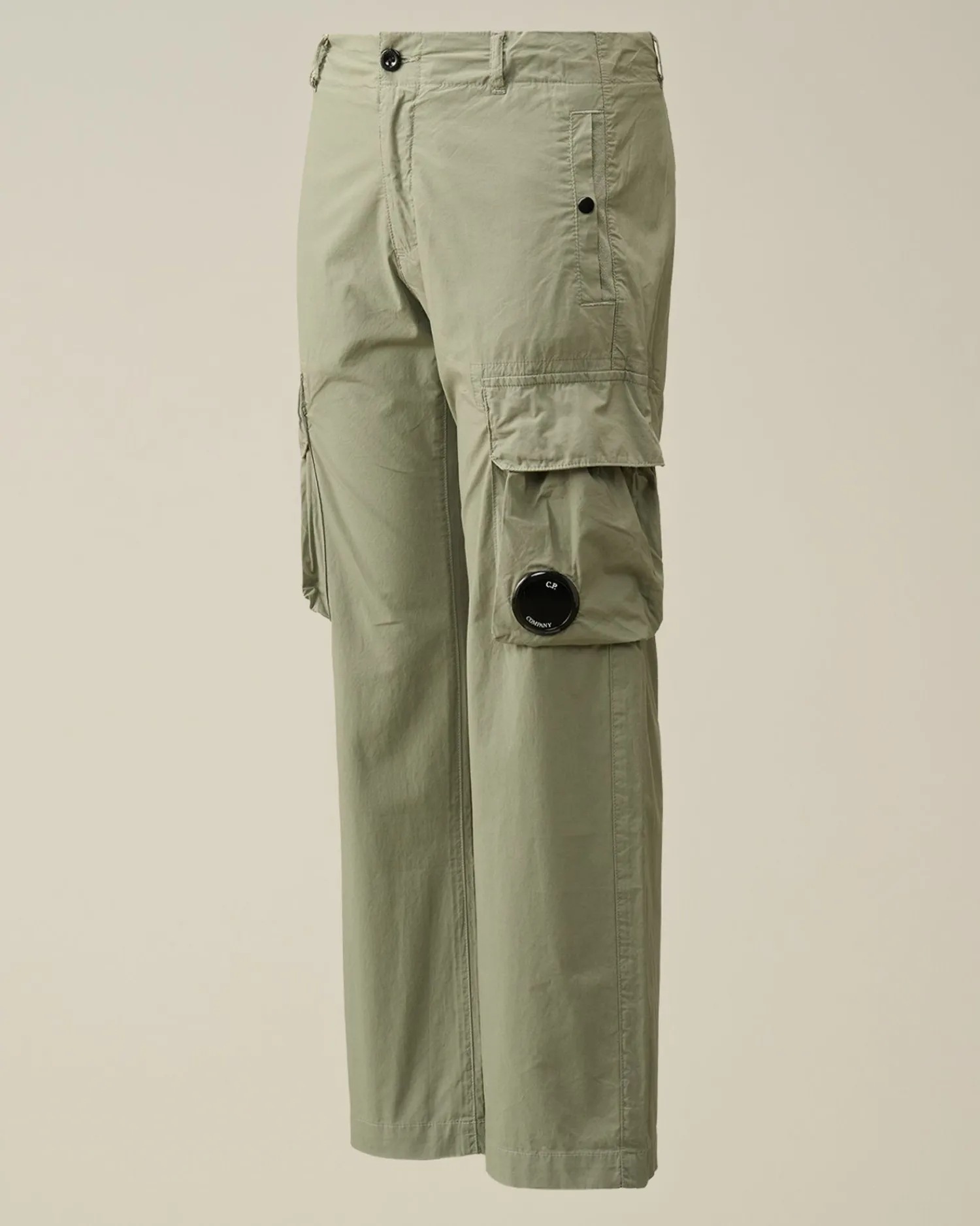 Best C.P. Company U16 Stretch Gabardine Cargo Bukser Turbulens-Gra