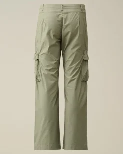 Best C.P. Company U16 Stretch Gabardine Cargo Bukser Turbulens-Gra