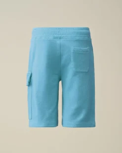 Cheap C.P. Company U16 Stretch Gabardine Cargo Shorts Turbulens-Gra