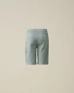 Store C.P. Company U16 Stretch Gabardine Cargo Shorts Stjernelys Bla