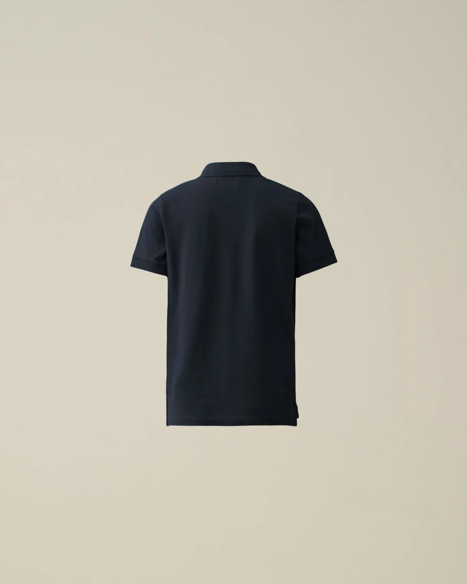 Sale C.P. Company U16 Stretch Piquet Logo Poloshirt Total Eclipse-Blue