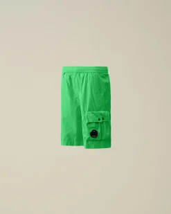 Online C.P. Company U16 Tela Parachute Cargo Shorts Klassisk Gron