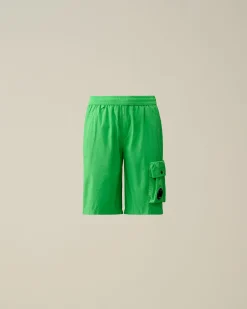 Online C.P. Company U16 Tela Parachute Cargo Shorts Klassisk Gron